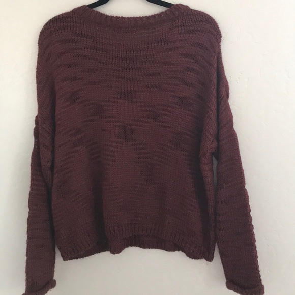 NWOT Burgundy Sweater - Picture 6 of 6